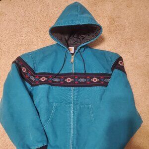Carhartt Aztec Teal Jacket in Size Large (Men's)